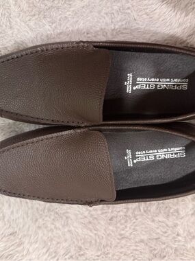 Spring Step Men's Dark Brown Slip-On Loafers